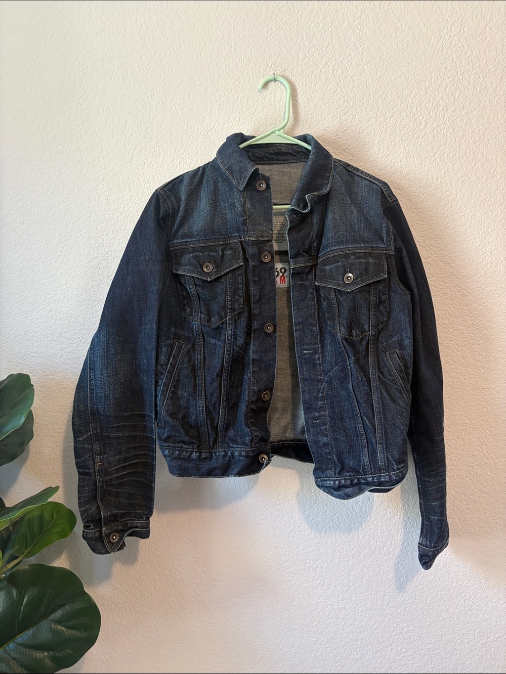 GAP 1969 07 Dark Blue Denim Jacket size small